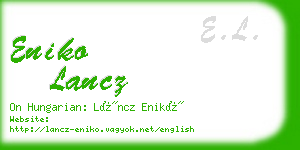 eniko lancz business card